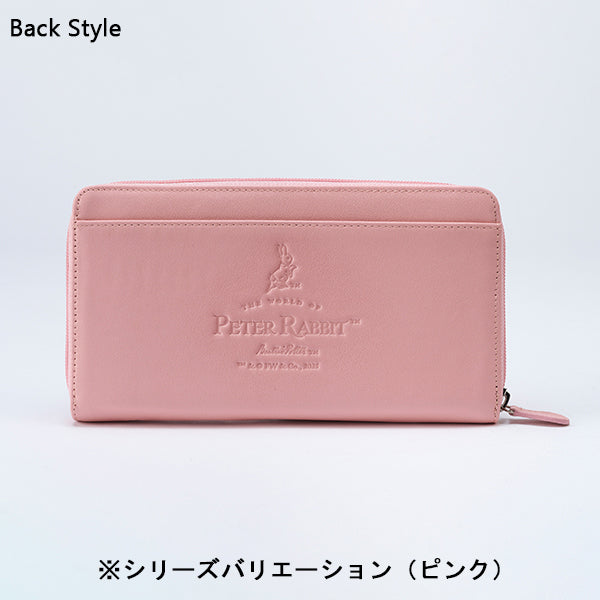 スマホが入る本牛革多機能財布(ブルーグレー)