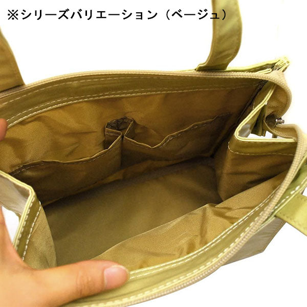 エナメルトートバッグ S (ブラック)