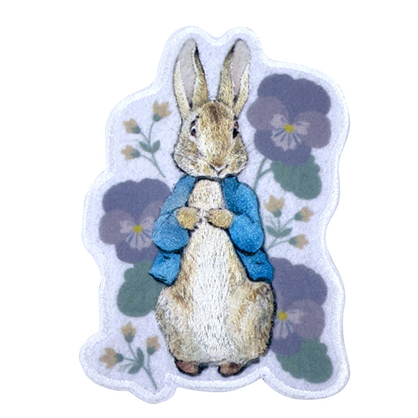 ハイクオリティ刺繍ステッカー ピーターラビット (シール・アイロン両用)