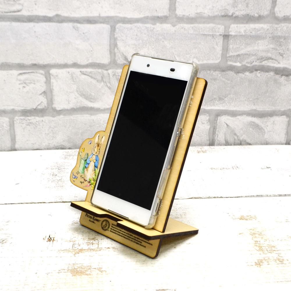 木製スマホスタンド (ピ―ターラビット(TM))