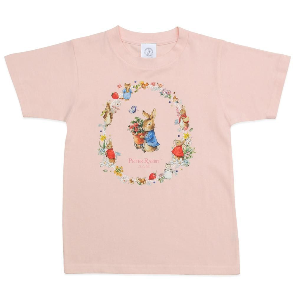 キッズTシャツ (フラワー&ストロベリー/ピンク/160cm)