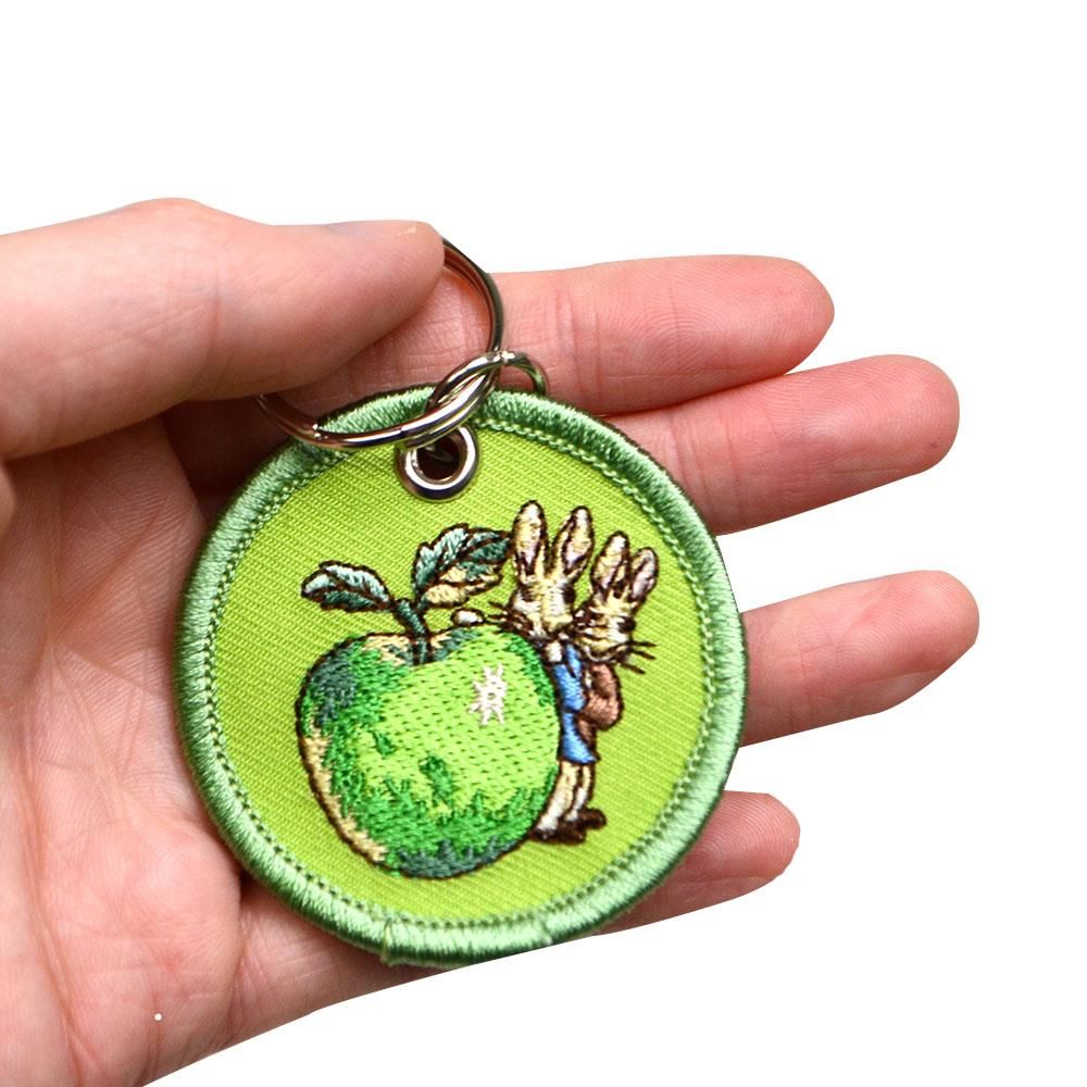 刺繍キーホルダー (アップル)