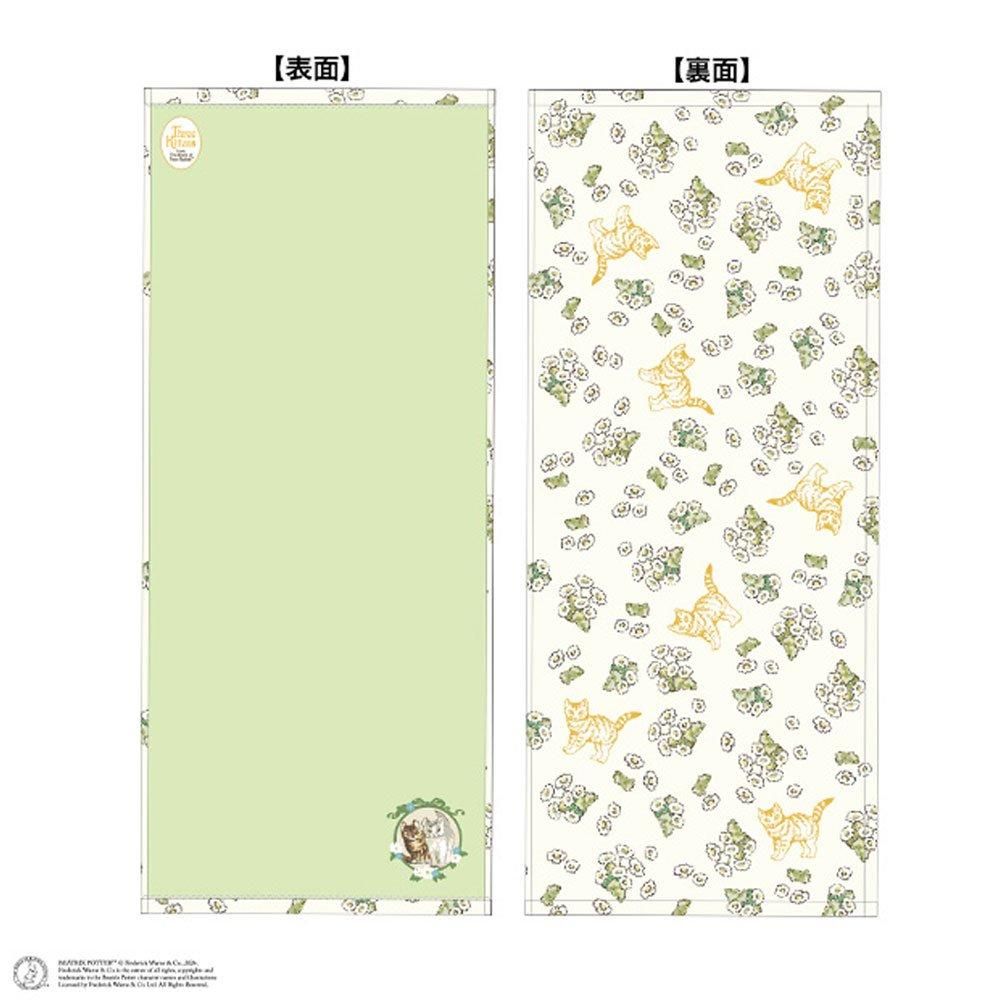 フェイスタオル (シンプルフラワー/グリーン)