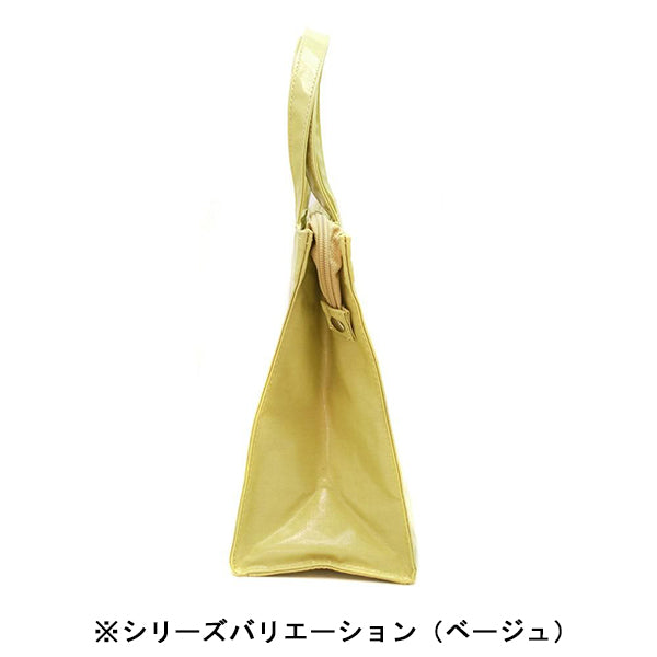 エナメルトートバッグ S （ブラック）