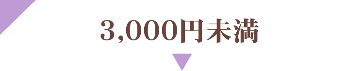 3000円未満